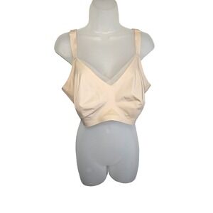 Honeylove Crossover Wireless Bra in Sand LWBR0304 Adjustable Straps Size 2X